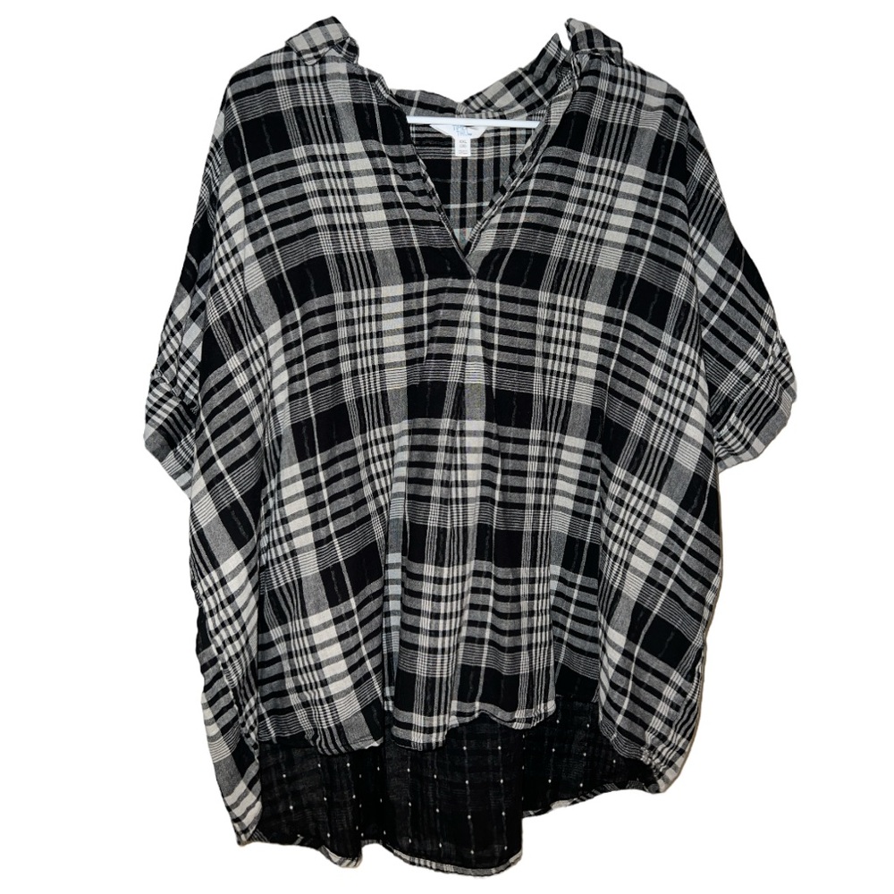 Plaid shirt sleeve
